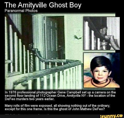 The Amityville Ghost Boy Paranormal Photos In 1976 Professional