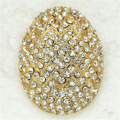 Fashion Brooch Rhinestone Easter Egg Pin Brooches C513 A2 Brooches