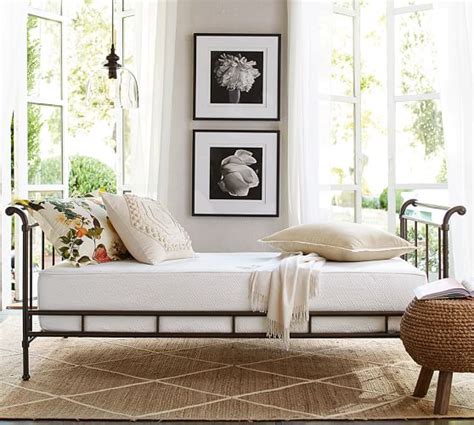 Shop trundle bed from pottery barn teen. Loleta Iron Daybed | Pottery Barn