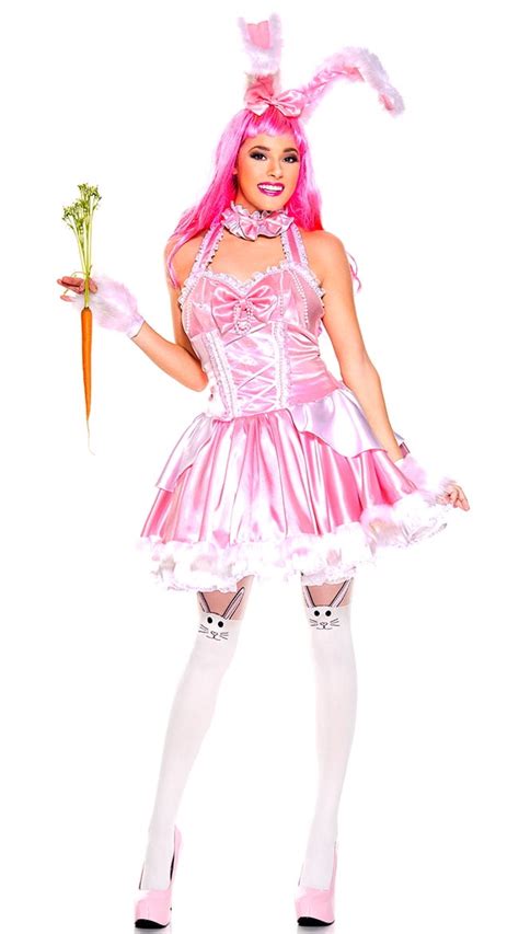 Pink Bunny Babe Costume Sexy Pink Bunny Babe Costume Walmart Com