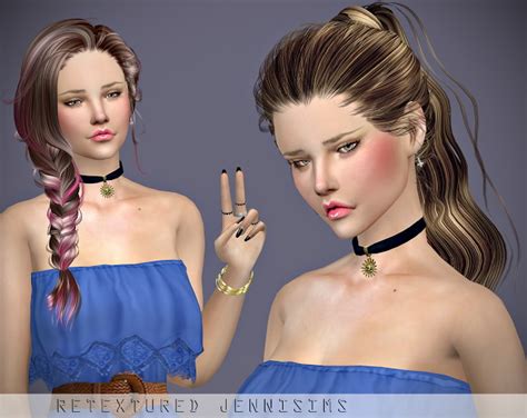 Jenni Sims Skysims 120 132 190 Hairs Retextures Sims