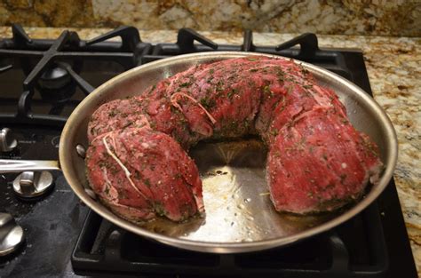 Spoon butter over steaks as they cook. How to Make a Beef Tenderloin Roast | Michelle Dudash, RD