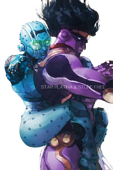 Star Platinum And Stone Free Jojo No Kimyou Na Bouken Drawn By