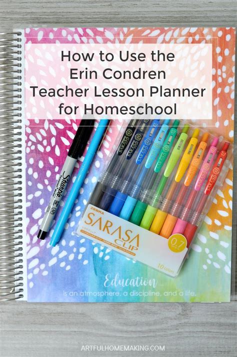 Use The Erin Condren Teacher Planner For Homeschool Erin Condren