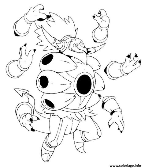 Coloriages Pokemon Hoopa Dessins Sketch Coloring Page