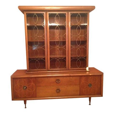 Kent coffey foreteller mid century walnut china cabinet buffet and hutch this cabinet is 53 wide x 17 deep x 67.75 inches tall. Image of Mid-Century Modern Danish China Cabinet | Danish ...