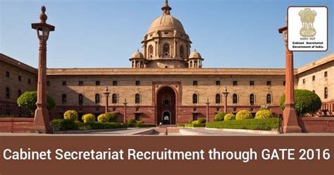 Check spelling or type a new query. Cabinet Secretariat Recruitment through GATE 2016