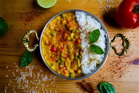 Curry aux pois chiches et lait de coco