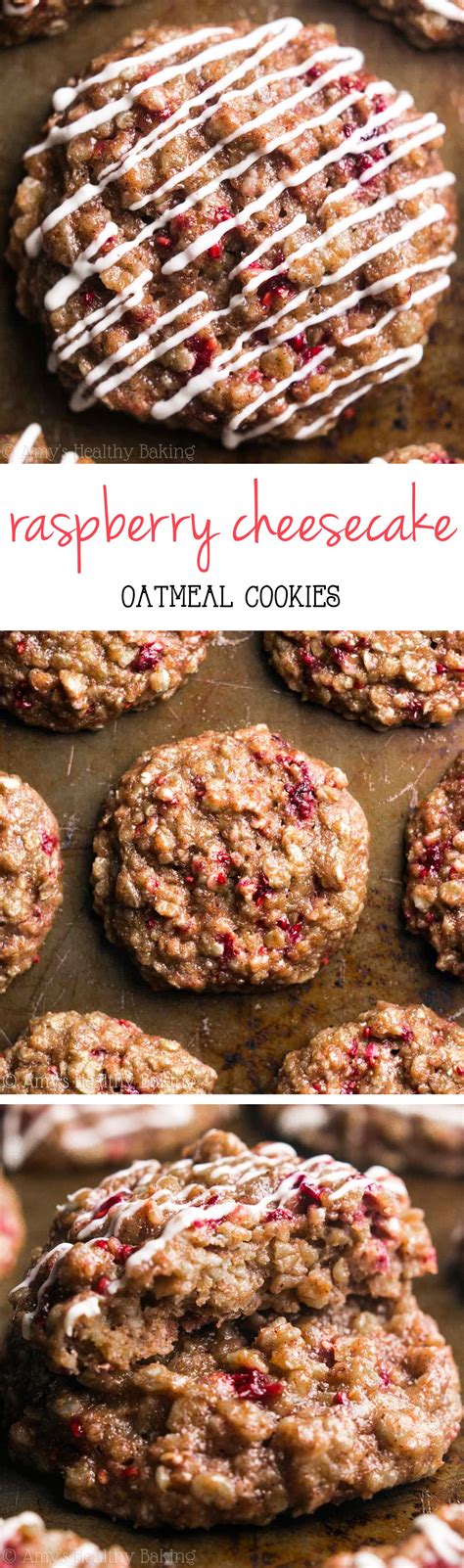 How many carbs in cookie, dietetic, oatmeal with raisins. Clean-Eating Raspberry Cheesecake Oatmeal Cookies -- just ...