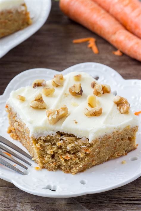 Carrot Cake Bars With Cream Cheese Frosting