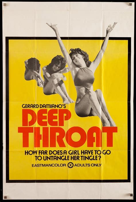 Deep Throat Movie Poster 1 Sheet 27x41 Original Vintage Movie