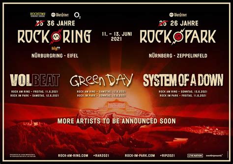 Juni 2021 nova rock festival. Rock am Ring se pospondrá hasta 2021