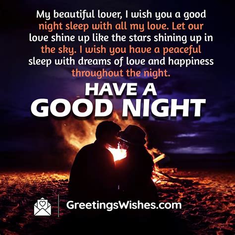 Good Night Wishes Messages To Lover Greetings Wishes
