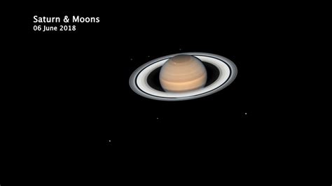 Hubble Captures Moons Orbiting Saturn New Time Lapse Video Youtube