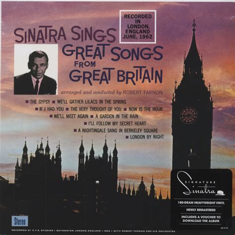 Frank Sinatra Lp Sinatra Sings Great Songs From Great Britain 180gr
