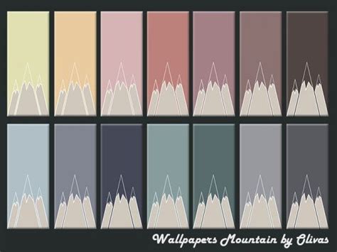 The Sims Resource Wallpapers Mountain By Olivas Sims 4 Downloads