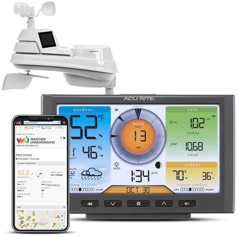 Acurite Iris 5 In 1 Home Weather Station With Wi Fi Connection To