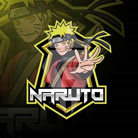 The Naruto Logo On A Black Background With Yellow And Red Accents Is Shown