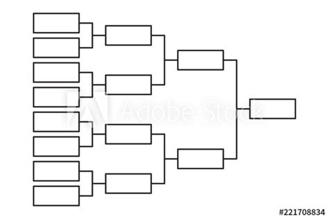 Tournament Bracket 8 Team Icon Template Buy This Stock Vector