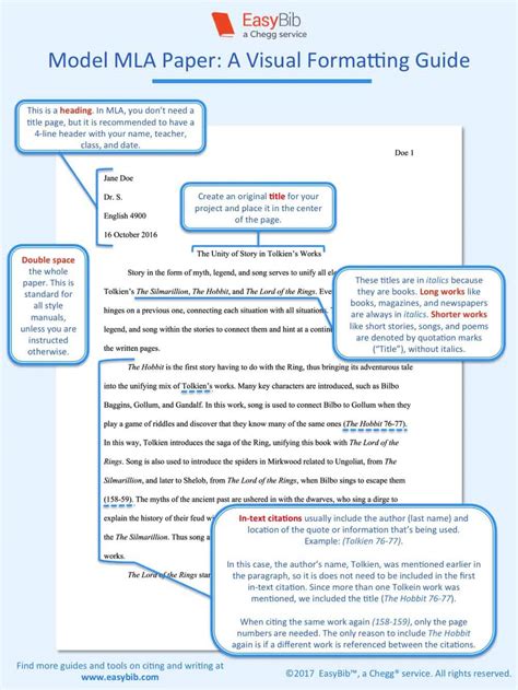 How To Format A Paper In Mla 8 A Visual Guide Easybib Blog