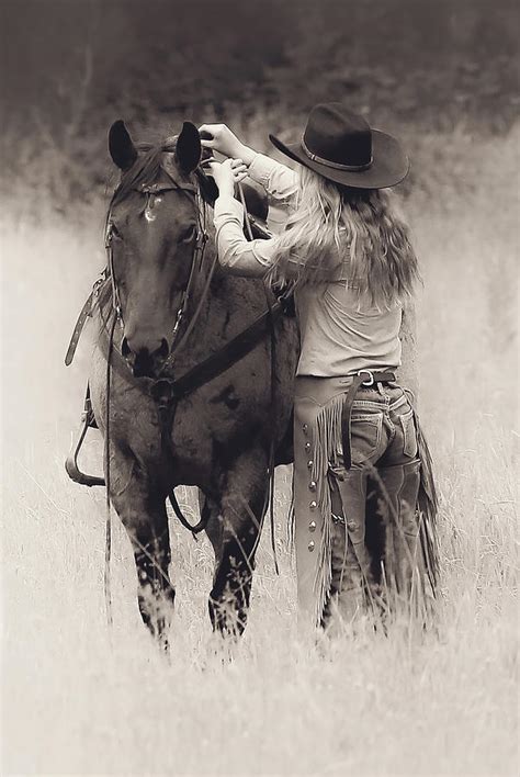 A Cowgirls Love Bw Photograph By Athena Mckinzie Fine Art America