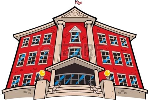 Animated  Of A School Building Clipart Best