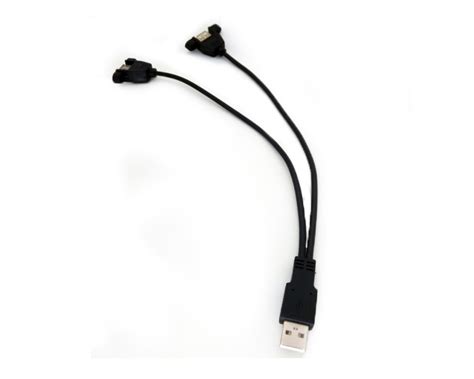 Usb 20 Y Splitter Hub Adapter Cable A Male Plug To 2 Dual Usb A