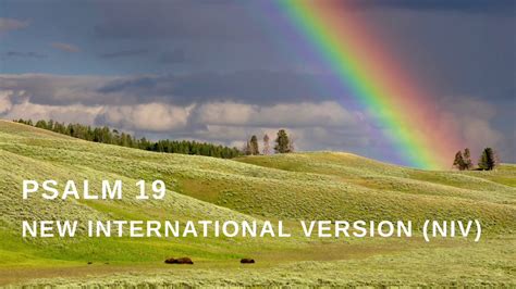 Psalm 19 NIV New International Version Audio Reading YouTube
