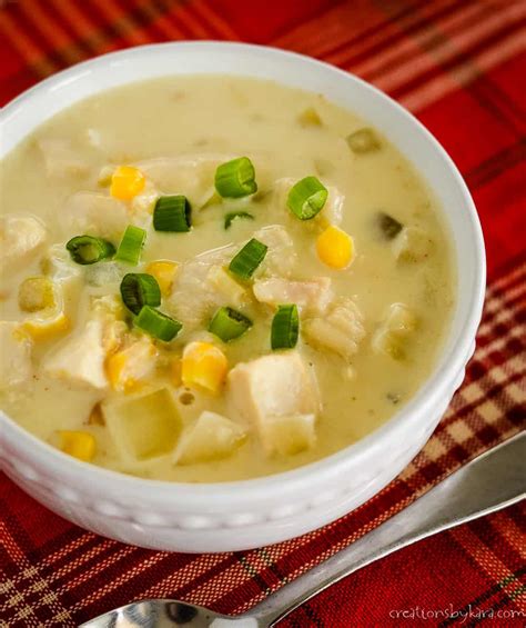 We like to use pillsbury biscuits. Easy Spicy Chicken Corn Chowder Recipe - Creations by Kara