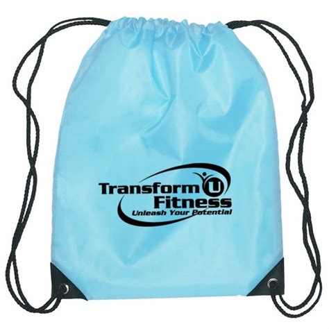 Custom Drawstring Bag Promo Gym Bag With Reinforced Corners