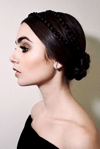 lily collins source lily collins hair lily collins gorgeous braids