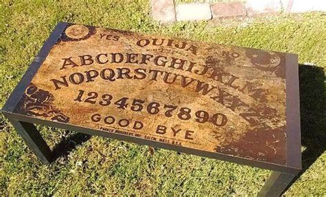 Coasters for coffee table drinks, ouija board leather coasters set of 6, cups place mats for great home and dining room decor. Custom Made Ouija Board Coffee Table in 2020 | Coffee ...