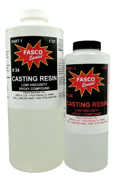 Epoxy Deep Pour Casting Resin Dries Crystal Clear 96 Oz Kit 3