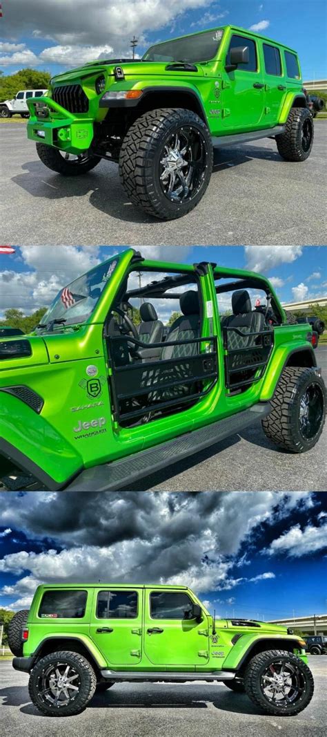 2019 Jeep Wrangler Bad Frog Sahara Custom Lifted Leather Green Frog