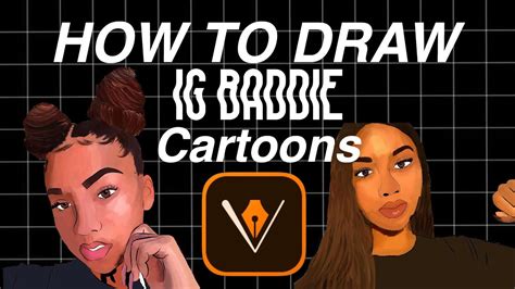 How To Draw An Instagram Baddie Cartoon Adobe Illustrator Draw Tutorial Youtube