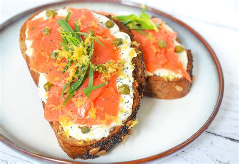Easy Smoked Salmon Tartine Lox Goat Cheese Toasts Lucis Morsels