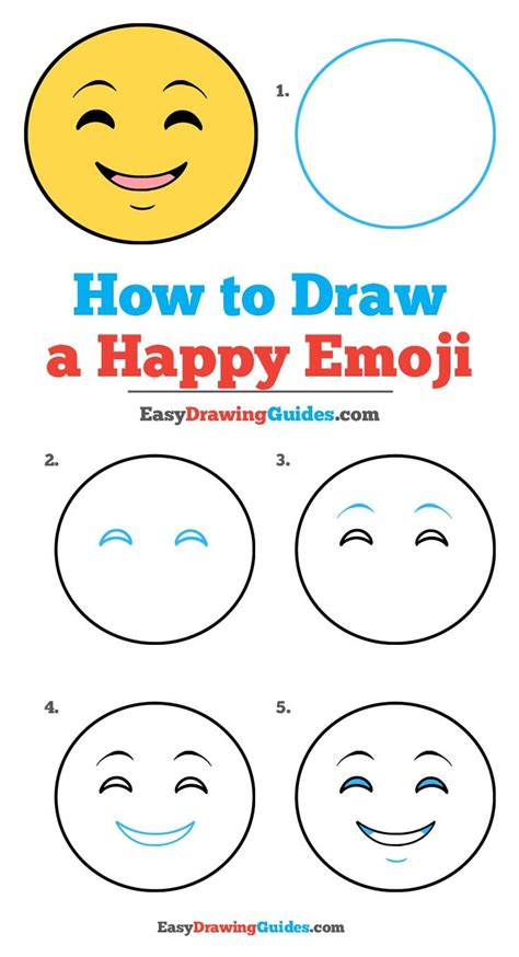 How To Draw Emoji For Kids Easy Drawing And Coloring Easy Drawings