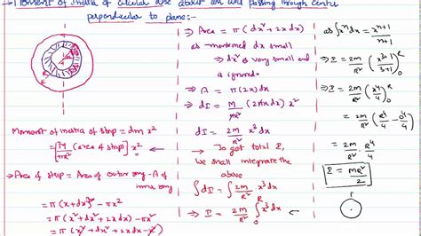 For example, the moment of inertia can be used to calculate angular momentum, and angular energy. Moment of Inertia of Disc Derivation for IIT-JEE and NEET ...