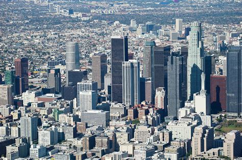 Aerial View Of Downtown Los Angeles Photograph By Panoramic Images