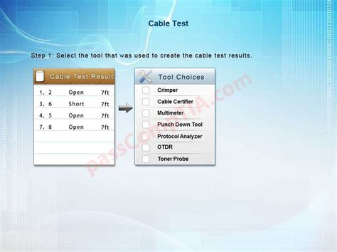 Joel manages network security for an insurance company. Network+ Simulation 1_answer - passCompTIA