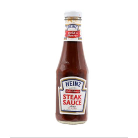 Heinz Steak Sauce 284gไฮนซ์ซอสสเต็ก 284กรัม วัตถุดิบ เครื่องปรุงรส