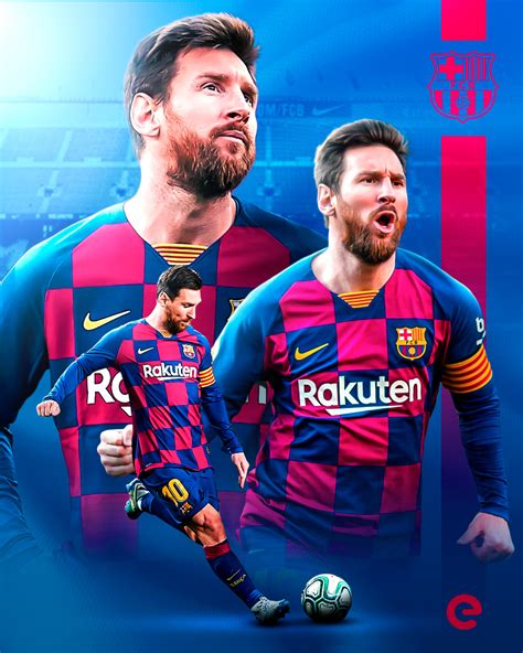Lionel Messi Barcelona Poster Design Behance