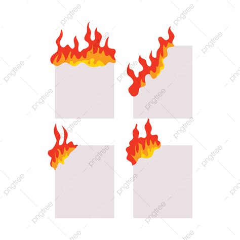 Burning Fire Clipart Png Images Fire Burning Paper Illustration Fire