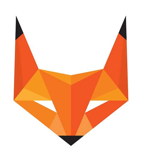 Fox Head Abstract Geometric Illustration Sticker Sticker By