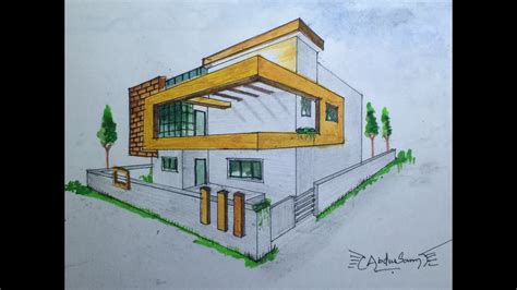 Architectural Perspective Drawing 3 Youtube