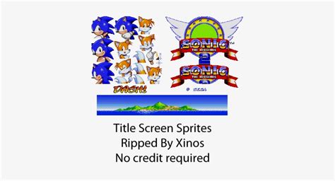 Sonic Title Card Sprites