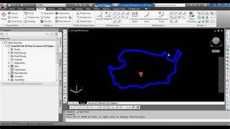 Read each step carefully before performing the. AutoCAD Civil 3D How To Convert A 3D Polyline To A 2D ...