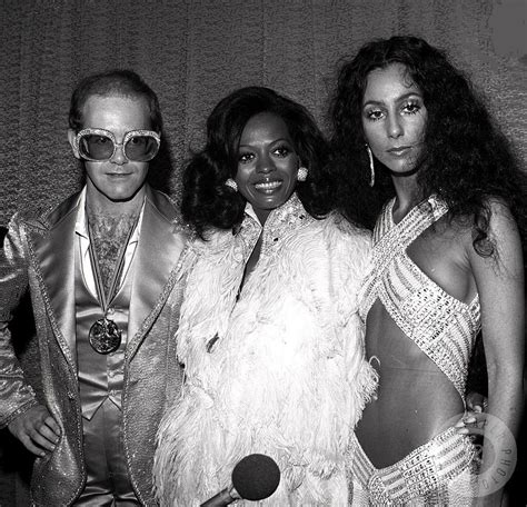 Diana ross and andre leon talley dancing at studio 54, c 1979 in new york city. Elton John, Diana Ross, and Cher by James Fortune | Diana ...