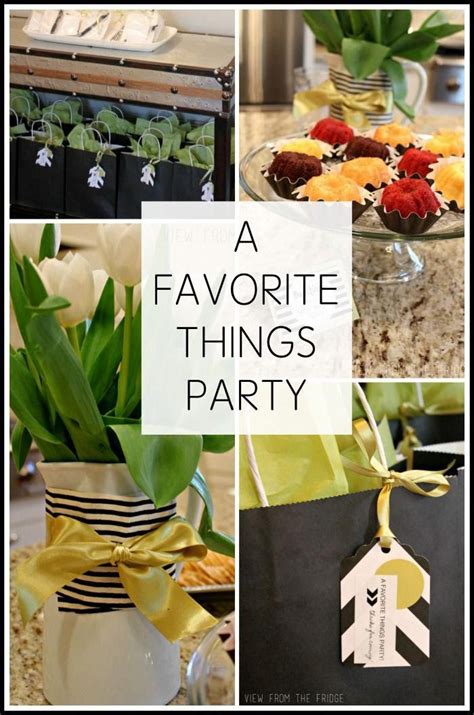 Have You Heard Of These A Favorite Things Party Where Each Person