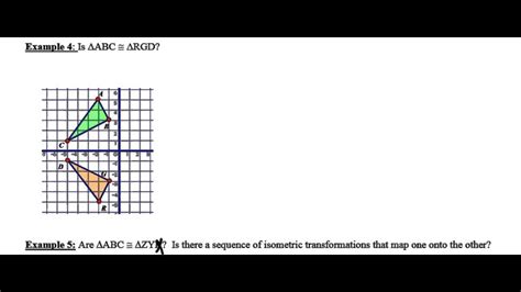 Determining Congruent Figures Using Transformations Youtube